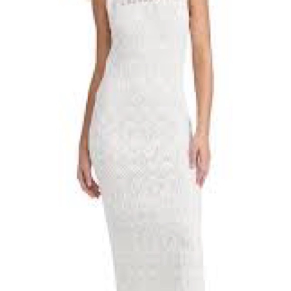 Z Supply Strapless White Lace Dress